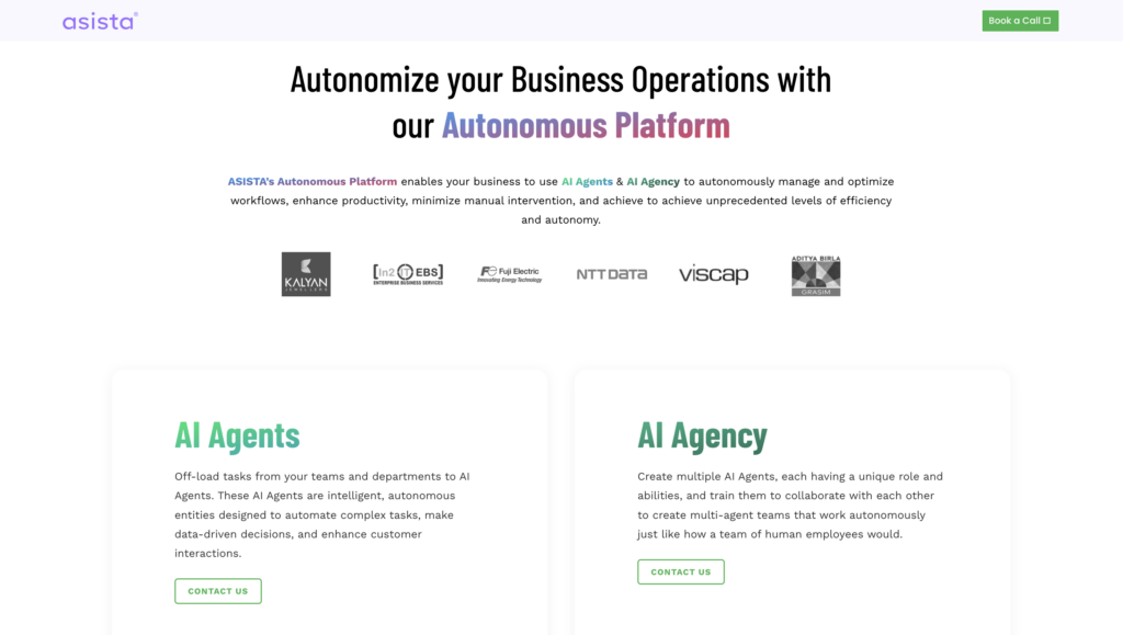 Asista autonomous platform